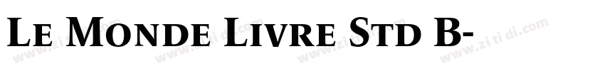 Le Monde Livre Std B字体转换